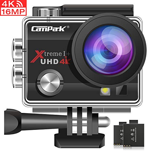 Camara Deportiva 4K 16MP WiFi 30M Impermeable con 2 Baterías y Kit de Accesorios (35.99 € Oferta De La Semana)